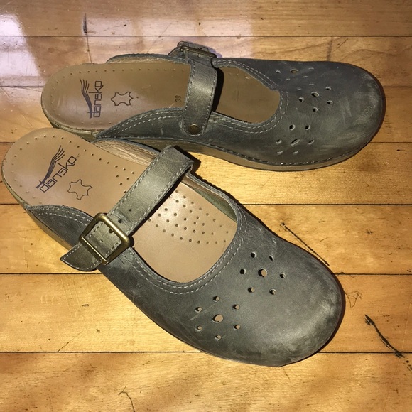 Dansko Shoes - Dansko slide on maryjane clog with cutouts